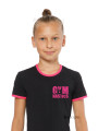 Gymnastics T-shirt BALESPO RGC 210-100 with colored trim and print GYMNASTICS