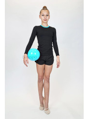 Long sleeve gymnastics top BALESPO RGC 220-100.2 with turquoise trim