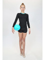 Long sleeve gymnastics top BALESPO RGC 220-100.2 with turquoise trim