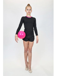Long sleeve gymnastics top BALESPO RGC 220-100.1 with pink trim