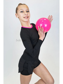 Long sleeve gymnastics top BALESPO RGC 220-100.1 with pink trim