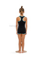Gymnastics racerback tank top BALESPO RGC 240-100.2 black with turquoise trim