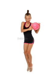 Gymnastics racerback tank top BALESPO RGC 240-100.1 black with pink trim