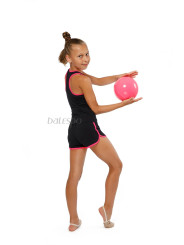 Gymnastics racerback tank top BALESPO RGC 240-100.1 black with pink trim