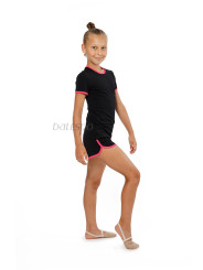 Gymnastics T-shirt BALESPO RGC 210-100.1 with pink trim