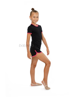 Gymnastics T-shirt BALESPO RGC 210-100.1 with pink trim