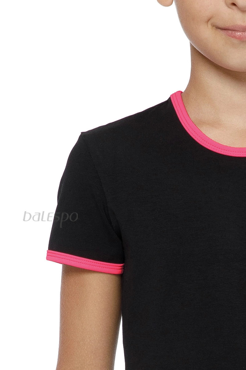 Gymnastics T-shirt BALESPO RGC 210-100.1 with pink trim