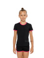 Gymnastics T-shirt BALESPO RGC 210-100.1 with pink trim