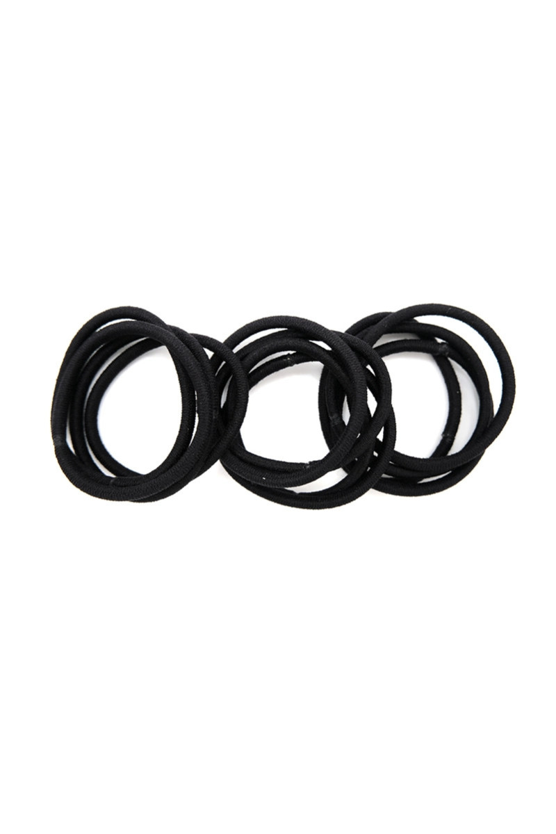 Pack of 12 elastic hair bands