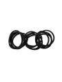 Pack of 12 elastic hair bands
