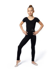 Short-sleeve gymnastic unitard BALESPO ВС 440-100 black