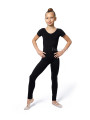 Short-sleeve gymnastic unitard BALESPO ВС 440-100 black
