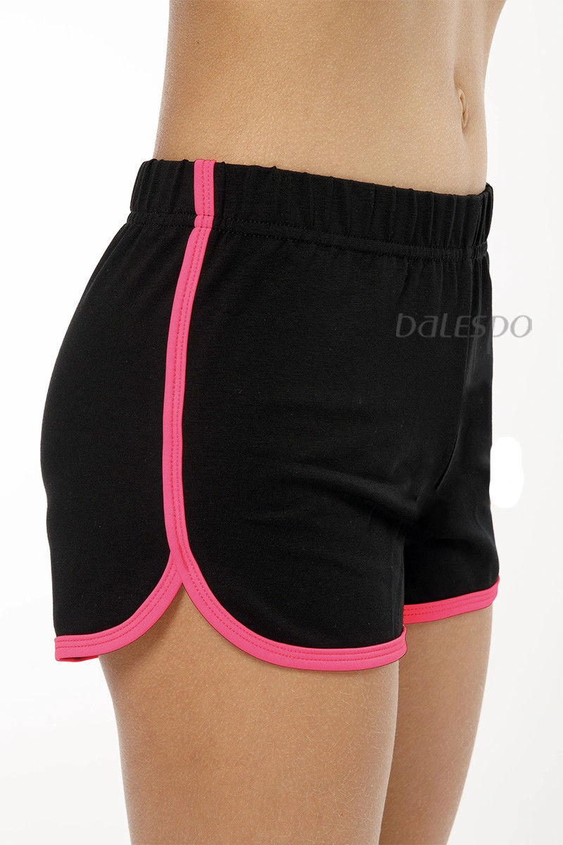 Gymnastic shorts BALESPO RGC 620-100.1 black with color trim