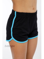 Gymnastic shorts BALESPO RGC 620-100.1 black with color trim