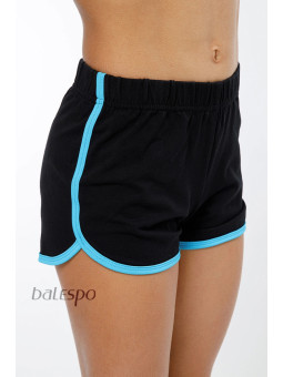 Gymnastic shorts BALESPO RGC 620-100.1 black with color trim