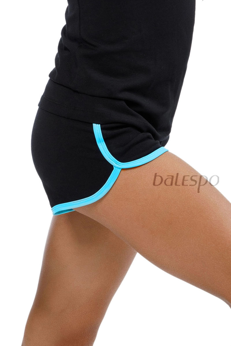 Gymnastic shorts BALESPO RGC 620-100.1 black with color trim