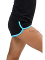 Gymnastic shorts BALESPO RGC 620-100.1 black with color trim