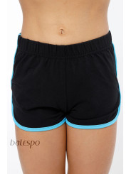 Gymnastic shorts BALESPO RGC 620-100.1 black with color trim