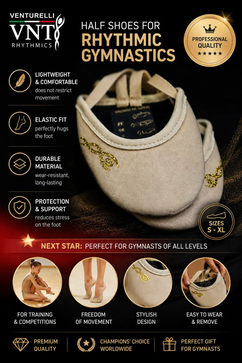 Half Shoes for Rythmic Gymnastic Venturelli NEXT STAR