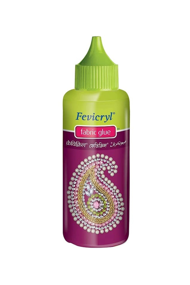 Fevicryl Fabric Glue for Rhinestones 80 ml | Textile Glue for Gymnastics Costumes | Balespo