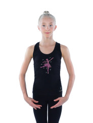 Girls Dance Tank Top BALESPO BC240.7-100 — Crystal Embellished Racerback