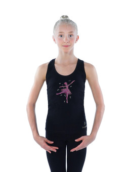 Girls Dance Tank Top BALESPO BC240.7-100 — Crystal Embellished Racerback