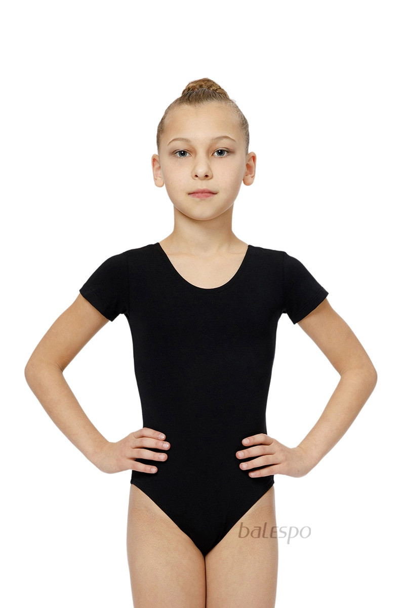 Short sleeve leotard BALESPO BC 310-100 black