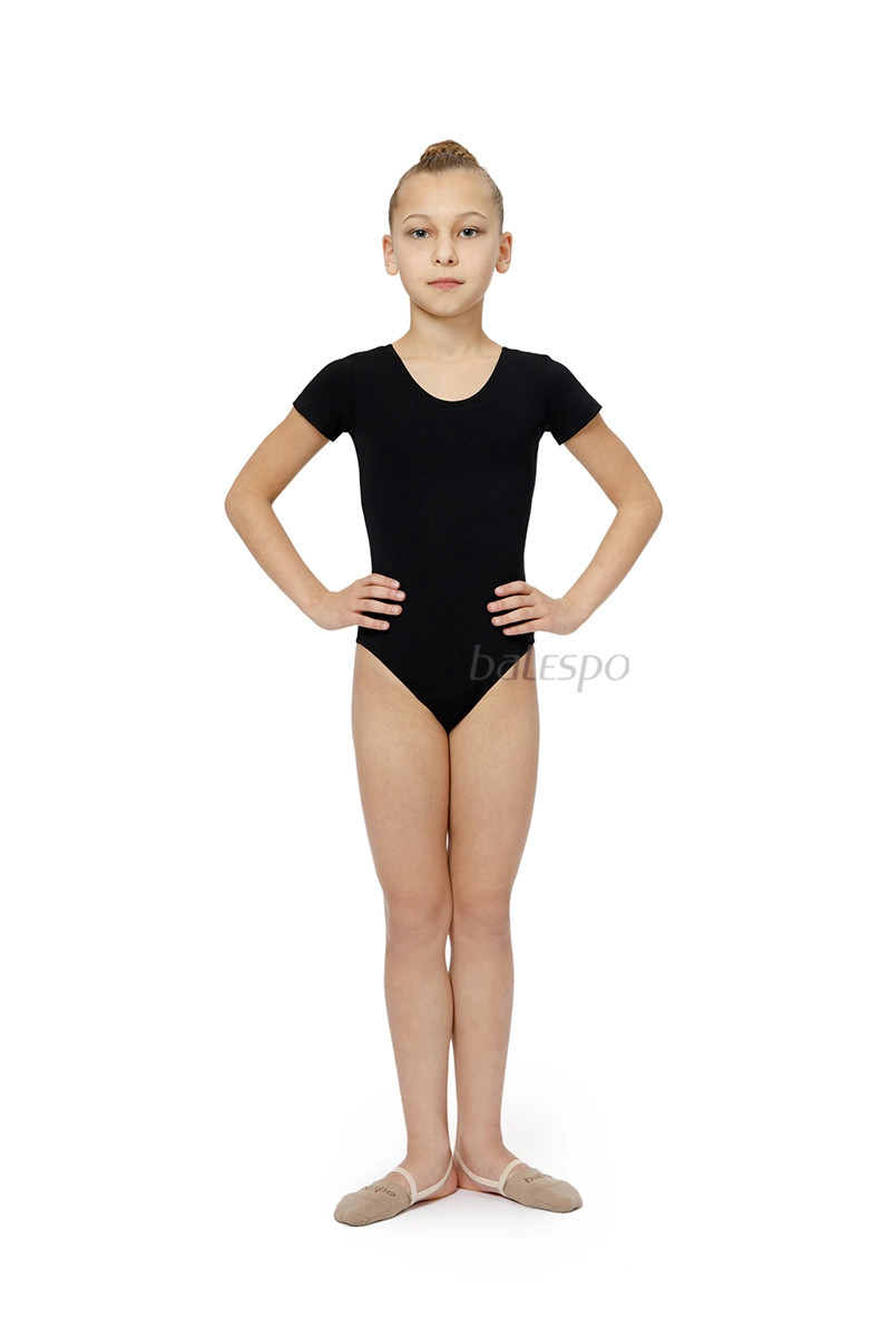 Short sleeve leotard BALESPO BC 310-100 black