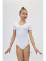 Short sleeve leotard BALESPO BC 310-100 white