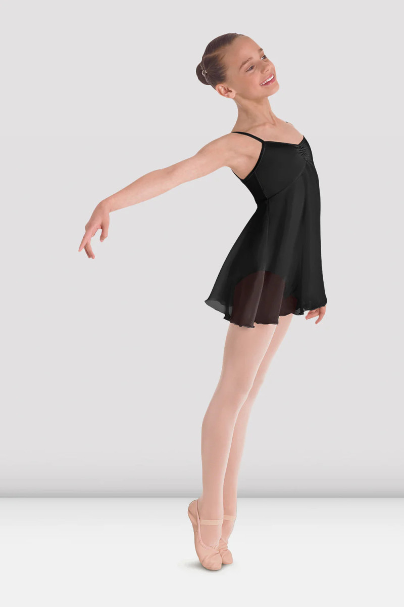 Girls Skirted Camisole Leotard BLOCH Juliet Black CL7047